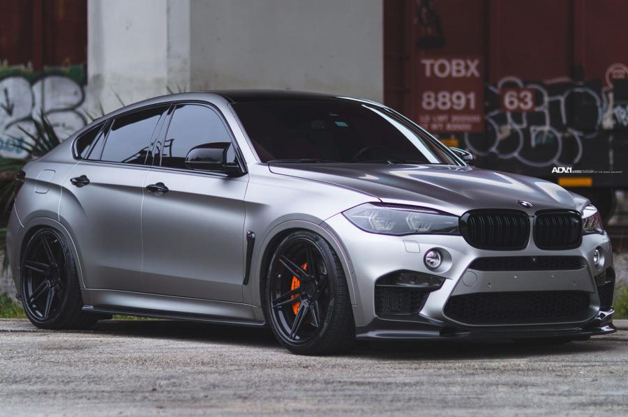 BMW X6 M Frozen Gray by EuroWerks on ADV.1 Wheels (ADV06RM TRACK SPEC CS) '2019